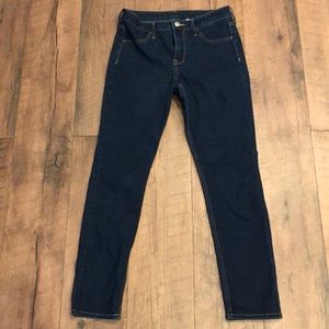 H&M skinny ankle denim waist, dark wash like new